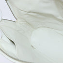 CHANEL Matelasse Tote Bag Caviar Skin White CC Auth bs30478-20