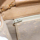 CHANEL Matelasse Chain Shoulder Bag Lamb Skin Beige Gold CC Auth bs30479-18