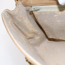 CHANEL Matelasse Chain Shoulder Bag Lamb Skin Beige Gold CC Auth bs30479-20