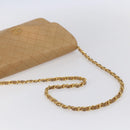 CHANEL Matelasse Chain Shoulder Bag Lamb Skin Beige Gold CC Auth bs30479-7