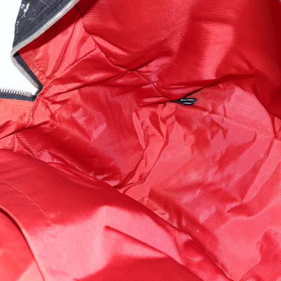 CHANEL Travel Line Boston Bag Nylon Black Silver CC Auth bs30483