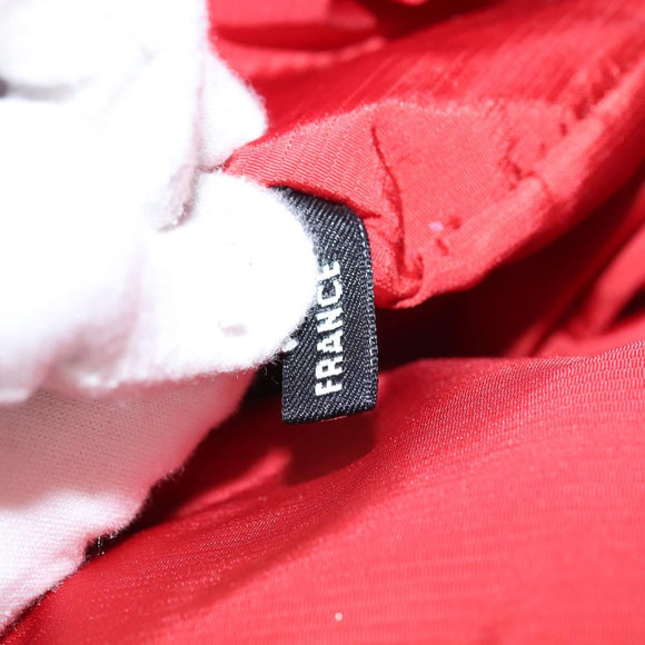 CHANEL Travel Line Boston Bag Nylon Black Silver CC Auth bs30483