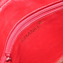 CHANEL Matelasse Fringe Chain Shoulder Bag Lamb Skin Red Gold CC Auth bs30487-16