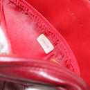CHANEL Matelasse Fringe Chain Shoulder Bag Lamb Skin Red Gold CC Auth bs30487-23