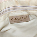 CHANEL New Travel Line Tote Bag Nylon Beige Goud CC Auth bs30490-17