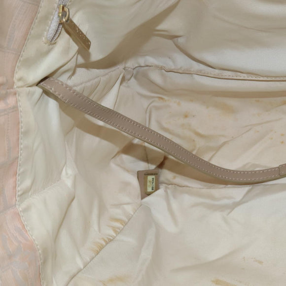 CHANEL New Travel Line Tote Bag Nylon Beige Gold CC Auth bs30490