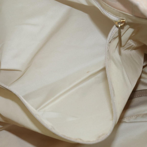 CHANEL New Travel Line Tote Bag Nylon Beige Gold CC Auth bs30490