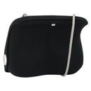 CHANEL Hip bag Shoulder Bag Cotton Black CC Auth bs30491-1