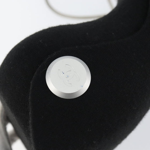 CHANEL Hip bag Shoulder Bag Cotton Black CC Auth bs30491