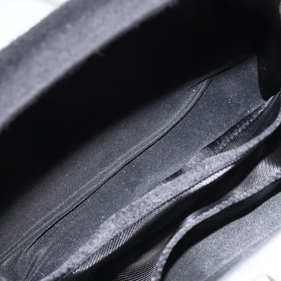 CHANEL Hip bag Shoulder Bag Cotton Black CC Auth bs30491