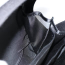 CHANEL Hip bag Shoulder Bag Cotton Black CC Auth bs30491-18