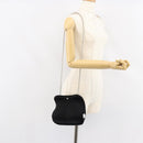 CHANEL Hip bag Shoulder Bag Cotton Black CC Auth bs30491-22