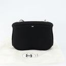 CHANEL Hip bag Shoulder Bag Cotton Black CC Auth bs30491-23