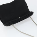 CHANEL Hip bag Shoulder Bag Cotton Black CC Auth bs30491-6