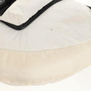 CHANEL Sports Line Shoulder Bag Nylon White Silver CC Auth bs30493-17