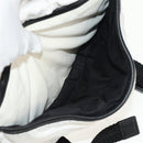 CHANEL Sports Line Shoulder Bag Nylon White Silver CC Auth bs30493-22