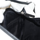 CHANEL Sports Line Shoulder Bag Nylon White Silver CC Auth bs30493-25