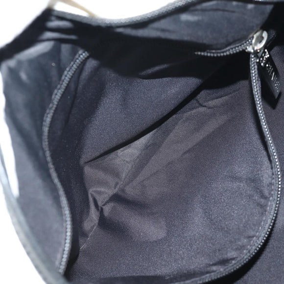 CHANEL Sports Line Shoulder Bag Nylon White Silver CC Auth bs30493