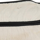 CHANEL Sports Line Shoulder Bag Nylon White Silver CC Auth bs30493-4