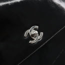 CHANEL Flap Chain Shoulder Bag Patent leather Black Silver CC Auth bs30494-14