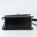 CHANEL Flap Chain Shoulder Bag Patent leather Black Silver CC Auth bs30494-9