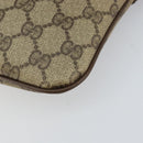 GUCCI GG Supreme Web Sherry Line Bag PVC Beige Gold 904 02 047 Auth bs30496-12