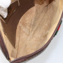 GUCCI GG Supreme Web Sherry Line Bag PVC Beige Gold 904 02 047 Auth bs30496-18