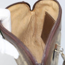 GUCCI GG Supreme Web Sherry Line Bag PVC Beige Gold 904 02 047 Auth bs30496-20