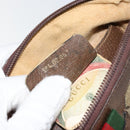 GUCCI GG Supreme Web Sherry Line Bag PVC Beige Gold 904 02 047 Auth bs30496-22