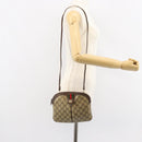 GUCCI GG Supreme Web Sherry Line Bag PVC Beige Gold 904 02 047 Auth bs30496-23