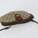 GUCCI GG Supreme Web Sherry Line Bag PVC Beige Gold 904 02 047 Auth bs30496-6