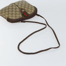 GUCCI GG Supreme Web Sherry Line Bag PVC Beige Gold 904 02 047 Auth bs30496-7