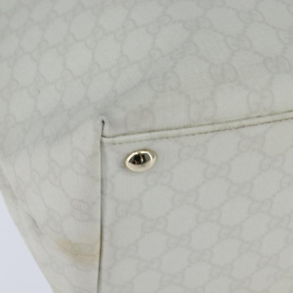 GUCCI GG Supreme Sherry Line Tote Bag PVC Leather Red White Navy Auth bs30498