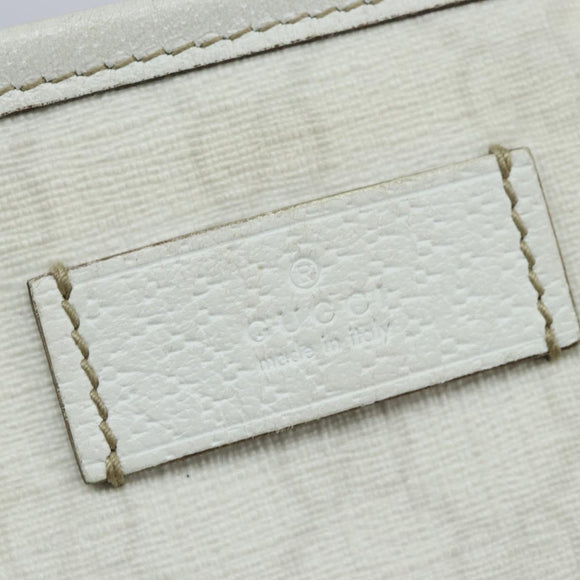 GUCCI GG Supreme Sherry Line Tote Bag PVC Leather Red White Navy Auth bs30498