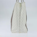 GUCCI GG Supreme Sherry Line Tote Bag PVC Leather Red White Navy Auth bs30498-4