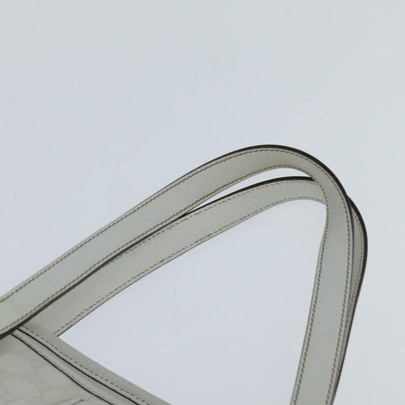 GUCCI GG Supreme Sherry Line Tote Bag PVC Leather Red White Navy Auth bs30498