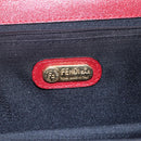 FENDI Hand Bag Leather Red Gold Auth bs30500-10