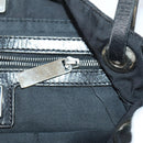 FENDI Zucca Canvas Shoulder Bag Nylon Black Silver Auth bs30501-19