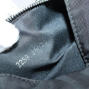 FENDI Zucca Canvas Shoulder Bag Nylon Black Silver Auth bs30501-12