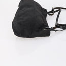 FENDI Zucca Canvas Shoulder Bag Nylon Black Silver Auth bs30501-3