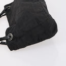 FENDI Zucca Canvas Shoulder Bag Nylon Black Silver Auth bs30501-4