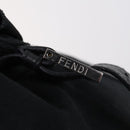 FENDI Shoulder Bag Nylon Black Gold Silver Auth bs30502-10