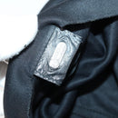 FENDI Shoulder Bag Nylon Black Gold Silver Auth bs30502-17