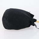 FENDI Shoulder Bag Nylon Black Gold Silver Auth bs30502-3