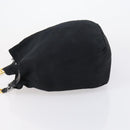 FENDI Shoulder Bag Nylon Black Gold Silver Auth bs30502-4