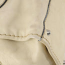 Chloe Edith Boston Bag Leather Beige Silver Auth bs30503-17