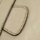 Chloe Edith Boston Bag Leather Beige Silver Auth bs30503-18