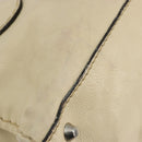 Chloe Edith Boston Bag Leather Beige Silver Auth bs30503-19