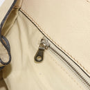 Chloe Edith Boston Bag Leather Beige Silver Auth bs30503-25
