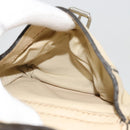 Chloe Edith Boston Bag Leather Beige Silver Auth bs30503-11
